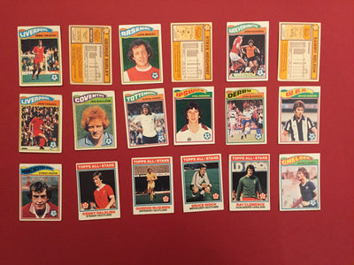 TOPPS Chewing Gum - 1978/79 - Footballers (orange backs) - KJØP DE KORTENE DU MANGLER HER