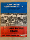 1978 - 12.05 - JOHN PRATT TESTEMONIAL MATCH VS ARSENAL
