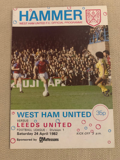 1982.24.04 - WEST HAM UNITED - LEEDS UNITED