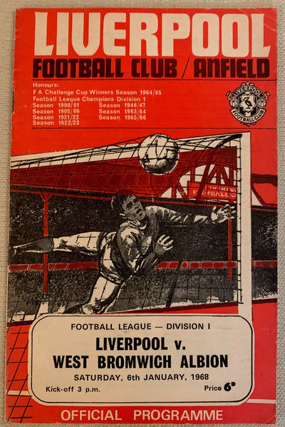 1968-06.01 - LIVERPOOL VS  WEST BROMWICH ALBION