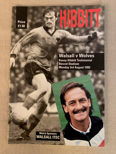 1992-03.08 - KENNY HIBBITT TESTEMONIAL - WALSALL VS WOLVES