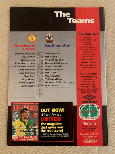 1994-04.05 - MANCHESTER UNITED VS SOUTHAMPTON