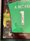 ALISSON BECKER - SIGNERT OG FERDIG INNRAMMET DRAKT "ART-FRAME" MED EKTEHETSBEVIS/COA