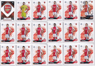 000. ARSENAL - KOMPLETT LAGSETT - TOPPS CHAMPIONS LEAGUE 2024/25