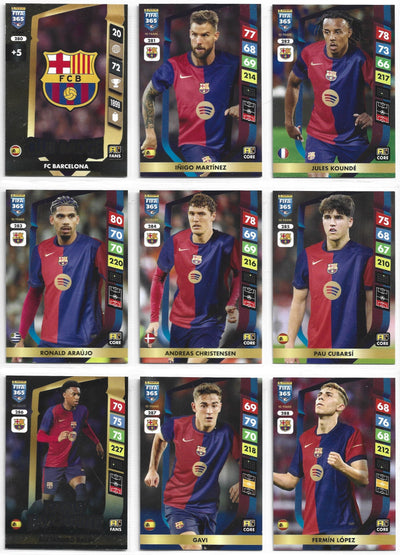 FC BARCELONA - KOMPLETT SETT MED PANINI ADRENALYN XL FIFA 365 - 2025