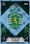 271. SPORTING CLUBE DE PORTUGAL - CLUB BADGE - BLUE CRYSTAL