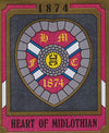 526. HEART OF MIDLOTHIAN - CLUB BADGE - GOLD FOIL