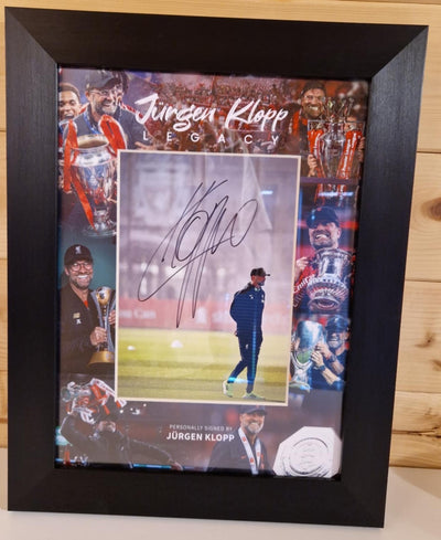 JURGEN KLOPP - SIGNERT BILDE I ART-FRAME MED EKTEHETSBEVIS/COA