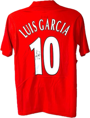 LUIS GARCIA - SIGNERT DRAKT MED EKTEHETSBEVIS/COA