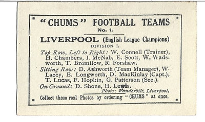 NO.1 - LIVERPOOL - Football League Champions