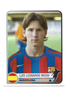 74. LIONEL MESSI - FC BARCELONA - PANINI CHAMPIONS OF EUROPE - ROOKIE STICKER