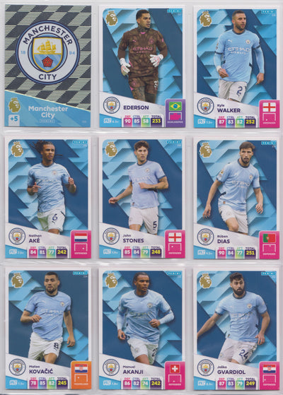 MANCHESTER CITY - KOMPLETT LAGSETT - PANINI ADRENALYN XL PREMIER LEAGUE 2024/25