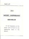 264. GERD MULLER - WEST GERMANY