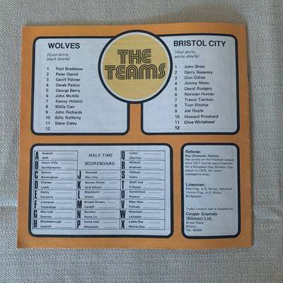 1978-09.02 - WOLVERHAMPTON WANDERERS VS BRISTOL CITY