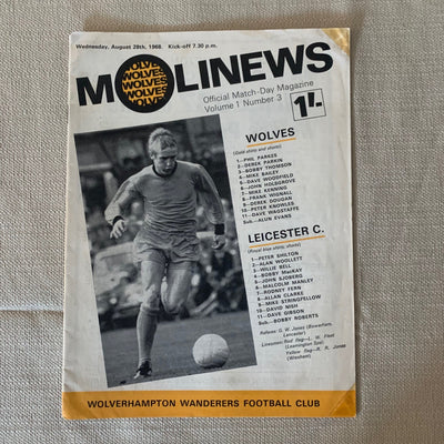 1968-08.28 - WOLVERHAMPTON WANDERERS VS LEICESTER CITY