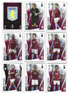 0. ASTON VILLA - KOMPLETT LAGSETT TOPPS MATCH ATTAX 2023/24