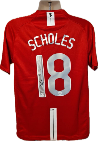 PAUL SCHOLES - SIGNERT DRAKT MED EKTEHETSBEVIS/COA