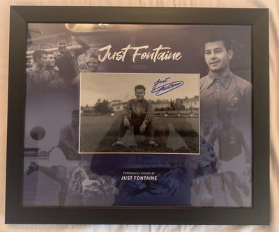 JUST FONTAINE - SIGNERT BILDE I "ART-FRAME" MED EKTEHETSBEVIS