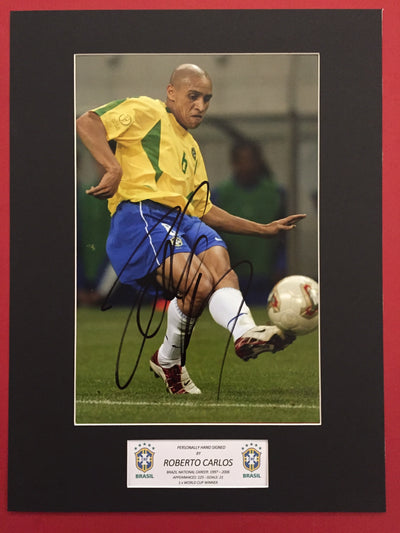 LEGEND - ROBERTO CARLOS - SIGNERT BILDE MED EKTEHETSGARANTI/COA