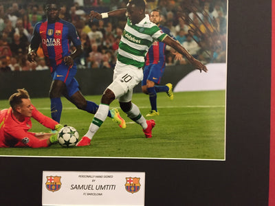 SAMUEL UMTITI - SIGNERT BILDE MED EKTEHETSGARANTI/COA