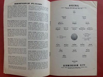 1959-4.5 - ARSENAL VS BIRMINGHAM CITY