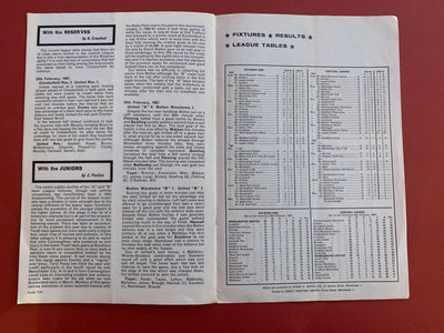 1967-3.3 - MANCHESTER UNITED VS ARSENAL - SOUVENIR PROGRAMME