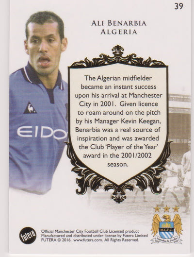 039. ALI BENARBIA - THE GREATS - MANCHESTER CITY