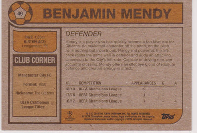 049. BENJAMIN MENDY - MANCHESTER CITY - PR.369