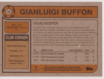 014. GIANLUIGI BUFFON  - PARIS SAINT-GERMAIN - PR.651