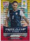 038. CLINT DEMPSEY - UNITED STATES - WORLD CUP STARS - YELLOW AND RED PRIZM