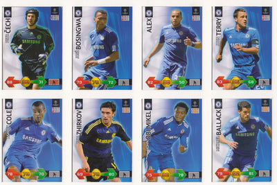 000. CHELSEA KOMPLETT SETT "TEAM MATES" - CHAMPIONS LEAGUE 2009/10