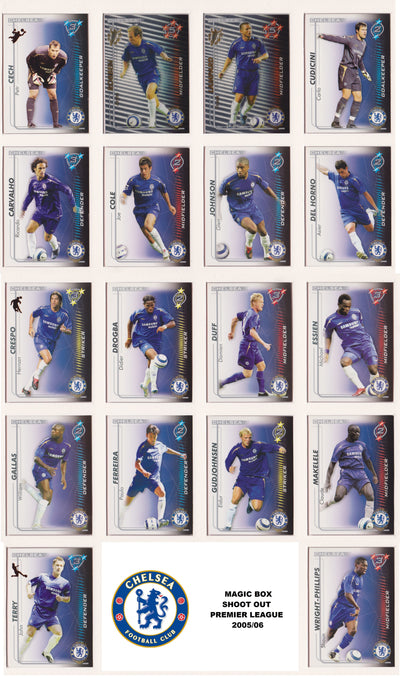 000. CHELSEA - KOMPLETT SETT MED SHOOT OUT PREMIER LEAGUE 2005/06