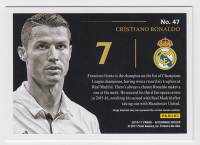 047. CRISTIANO RONALDO - REAL MADRID - ARTIST`S PROOF SILVER