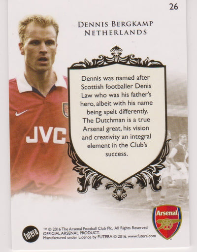 026. DENNIS BERGKAMP - THE GREATS - ARSENAL