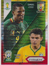 001. SAMUEL ETOÒ & THIAGO SILVA - MATCHUPS - YELLOW AND RED PRIZM