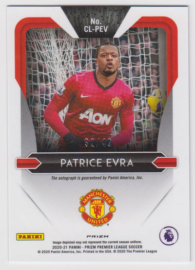 CLUB LEGENDS SIGNATURES - CL-PEV- PATRICE EVRA - MANCHESTER UNITED - PURPLE #49