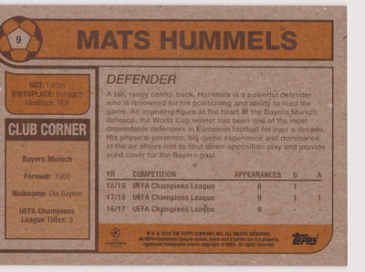 009. MATS HUMMELS - FC BAYERN MUNCHEN - PR.761