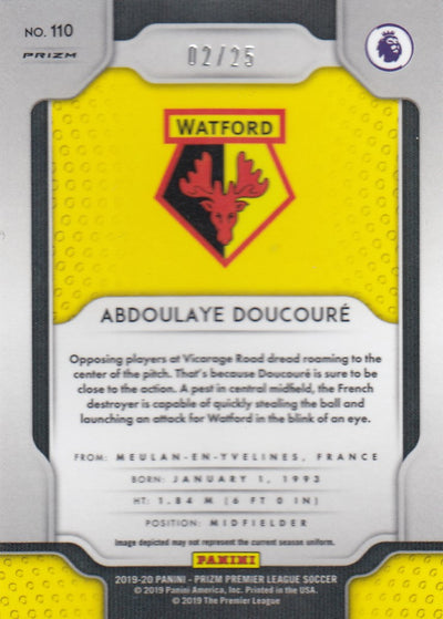 #/025-ORANGE. 110. ABDOULAYE DOUCOURE - WATFORD - CARD 2 OF 25