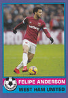 010A. FELIPE ANDERSON - WEST HAM UNITED - BLUE PARALLEL