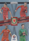 010. GARETH BALE/AARON RAMSEY/ASHLEY WILLIAMS/WAYNE HENNESSEY - WALES - COUNTRY COMBINATIONS QUADS - SILVER PRIZM