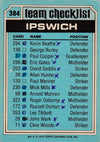 384. Ipswich - Checklist - KRYSSET