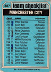 387. Manchester City - Checklist - KRYSSET