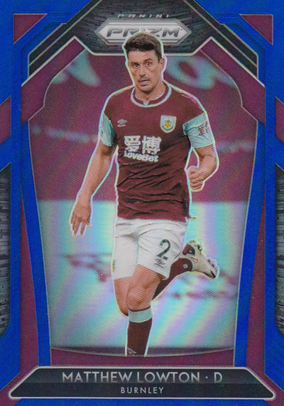 #199. BLUE PRIZM - 050. MATTHEW LOWTON - BURNLEY - CARD 188 OF 199