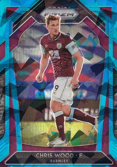 #075. BLUE ICE PRIZM - 058. CHRIS WOOD - BURNLEY - CARD 26 OF 75