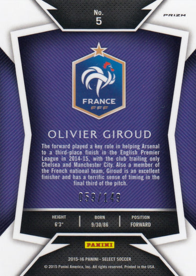 005. OLIVIER GIROUD - FRANCE - ORANGE PRIZM - #149