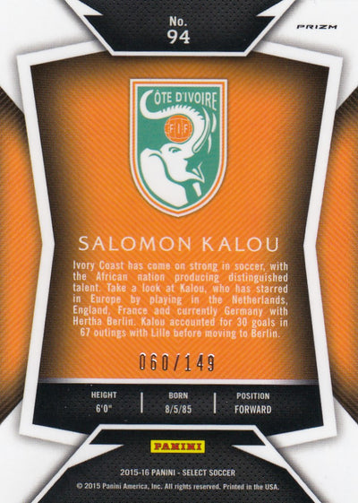 094. SALOMON KALOU - IVORY COAST - ORANGE PRIZM - #149 (1)