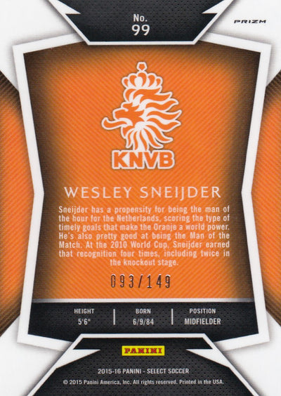 099. WESLEY SNEIJDER - NETHERLANDS - ORANGE PRIZM - #149