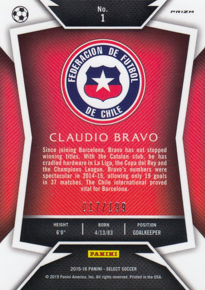 001. CLAUDIO BRAVO - CHILE - RED PRIZM - #199