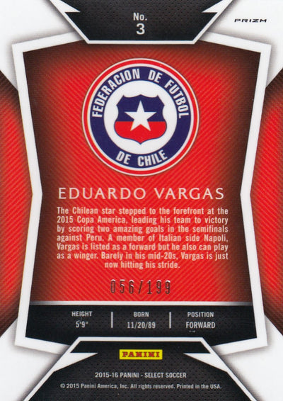 003. EDUARDO VARGAS - CHILE - RED PRIZM - #199