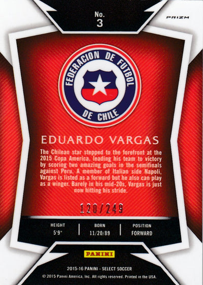 003. EDUARDO VARGAS - CHILE - CAMO PRIZM - #249